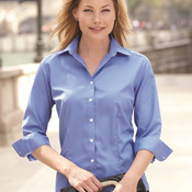 Ladies' Three-Quarter Sleeve Baby Twill Shirt