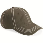 Thick Stitch Washed Twill Cap