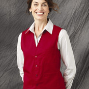 V-neck Button-Front Vest