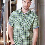 Vintage Plaid Short Sleeve Shirt