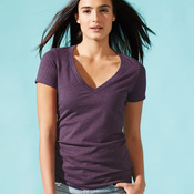 Ladies' CVC V-Neck T-Shirt