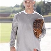 Long Sleeve Flatback Mesh Fleece Pullover