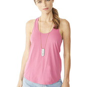 Satin Jersey Ladies' Shirttail Tank